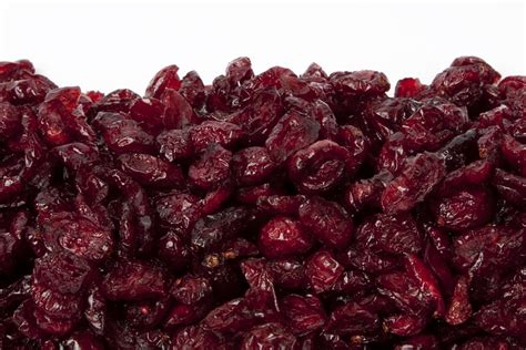 storage of dried cranberries